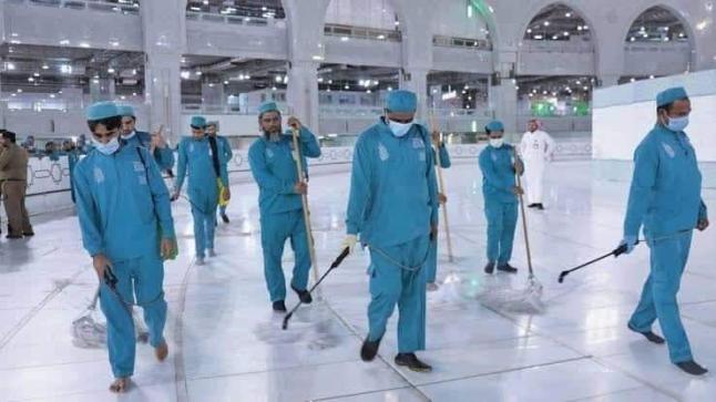 الجابري: تعقيم الحرمين الشريفين في شهر رمضان المبارك على أتم وجه